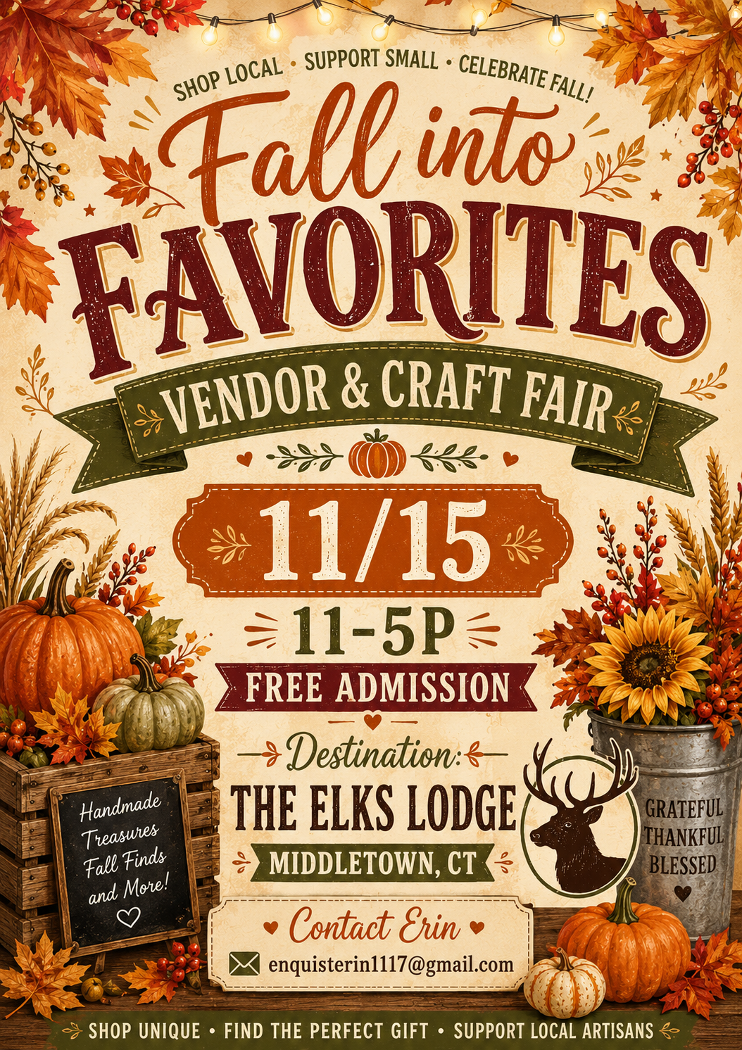 Fall into Favorites- Indoor Vendor Market