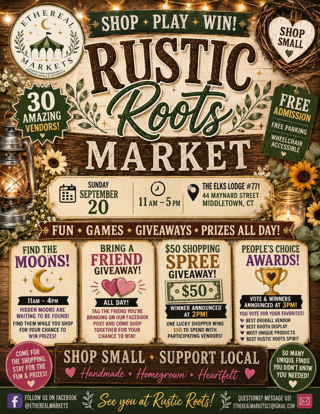 Rustic Roots Market- Indoor Vendor & Craft Fair